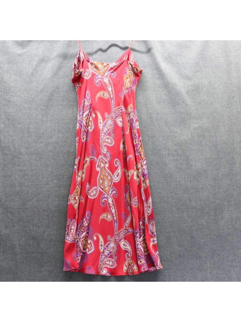 Vintage Arden B Y2K Coquette Paisley Slip Dress Red Purple Small - Picture 10 of 14
